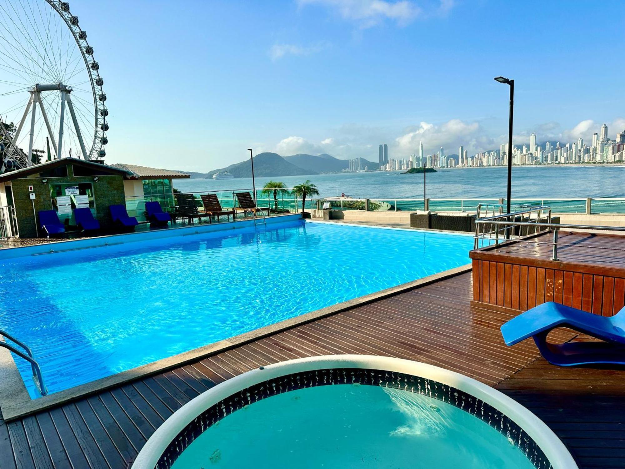 Studio pé na areia Balneário Camboriú Esterno foto