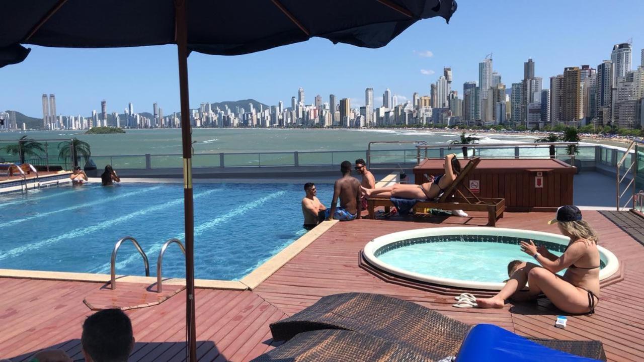 Studio pé na areia Balneário Camboriú Esterno foto